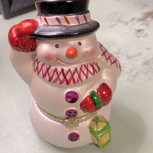 Mr. Christmas Porcelain Snowman Animated Music Box
